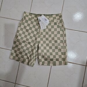 Bellemere Men's Two-Tone Checkered Shorts Preppy Golf Size M NWT Tencel